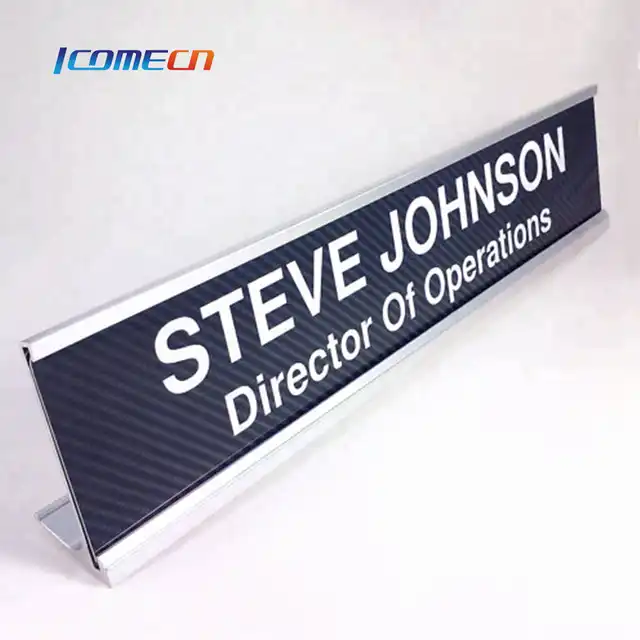 Wholesale Office Desk Name Plate Engraving Desk Sign Teacher