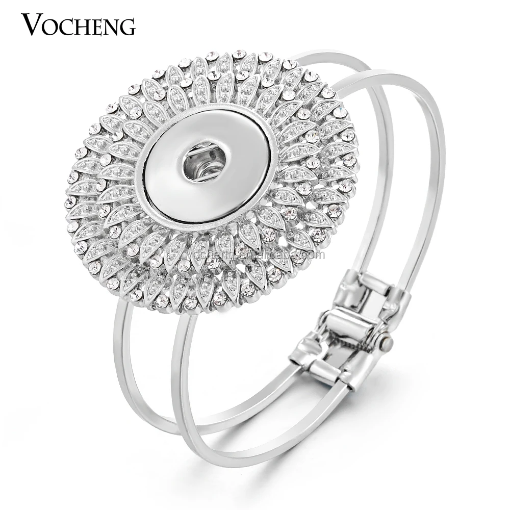 

(10pcs/lot) vocheng Ginger Snap Bangle 18mm Interchangeable snaps bangle Jewelry NN-330*10 Free Shipping