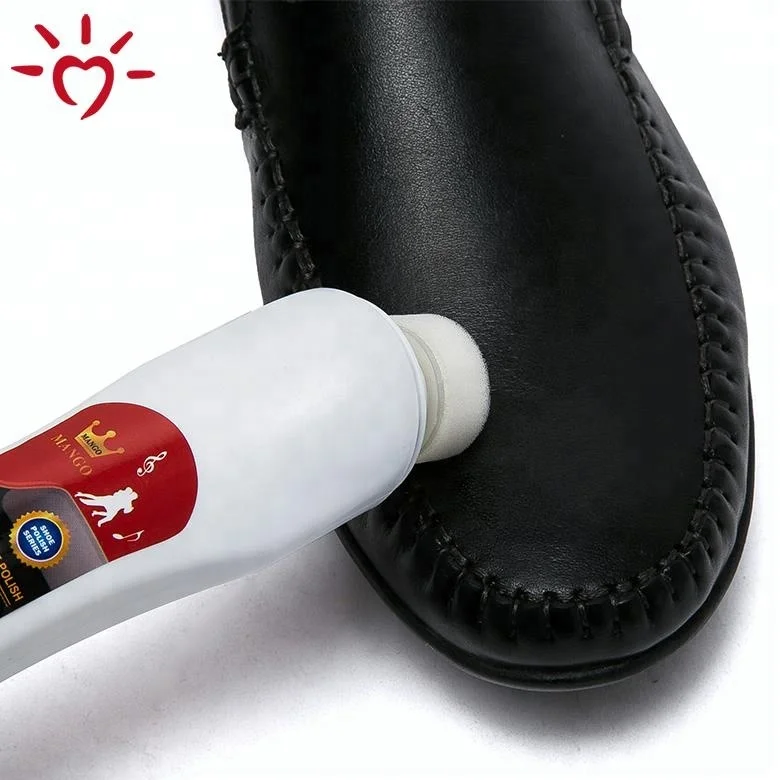 

Factory price brand 75ml leather shoe cleaner liquid shoe polish, Black white brown