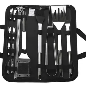 20-Piece Stainless Steel Grill Tool Set Outdoor Grill Kit for men women Best Barbecue Tools