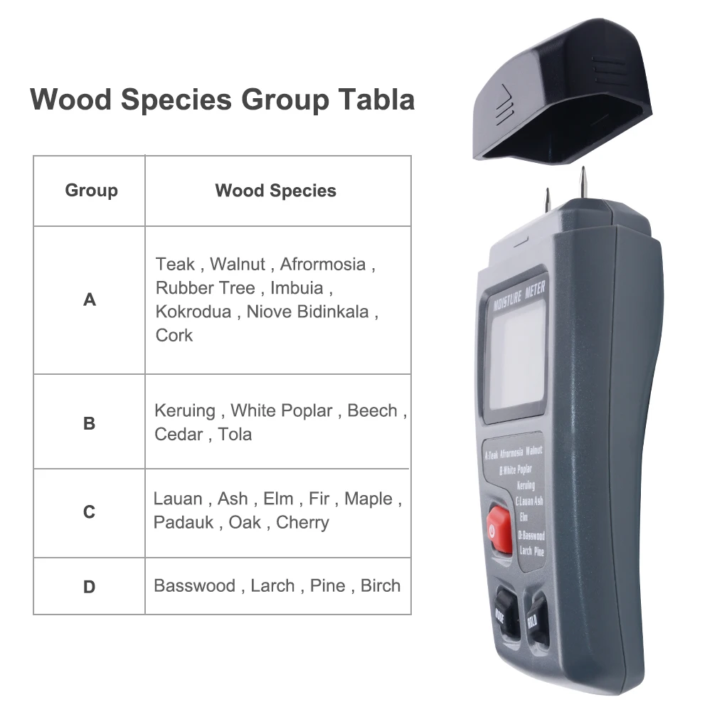 New Digital Wood Humidity Tester Moisture Meter