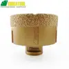 SHDIATOOL 75mm Vacuum brazed diamond drilling bits Drill bits M14 connection porcelain tile marble angle grinder tool