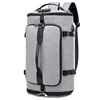 Multifunctional USB Charge Coded Lock Earphone Hole Duffel Backpack With Shoes Pocket Trolley Bag Fixing Band For Travel