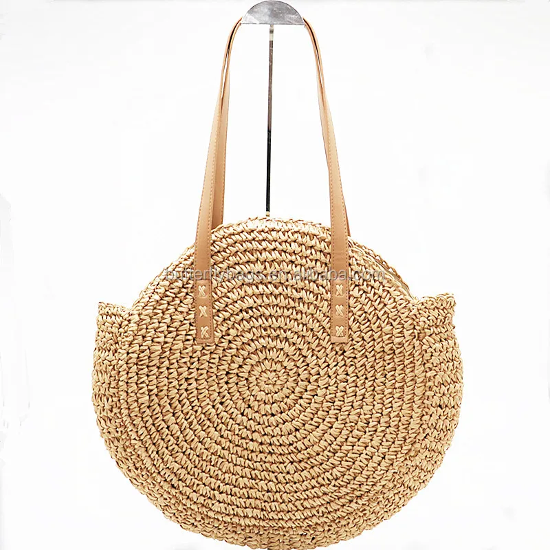 round weave bag