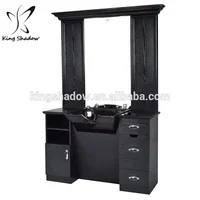

Cheap HOT SALE !! Popular durable hair styling mirrors barber station mirrors Hairdressing salon wall mirror