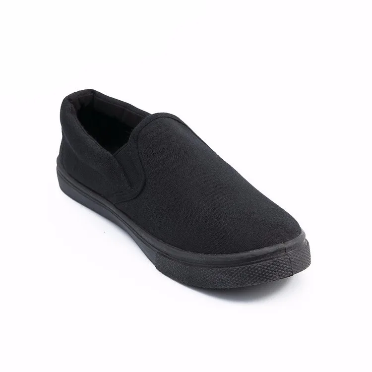 white plain canvas shoes
