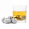 Fashion Pear Shaped Stainless Steel Wine Whiskey Stones Ice Cube
