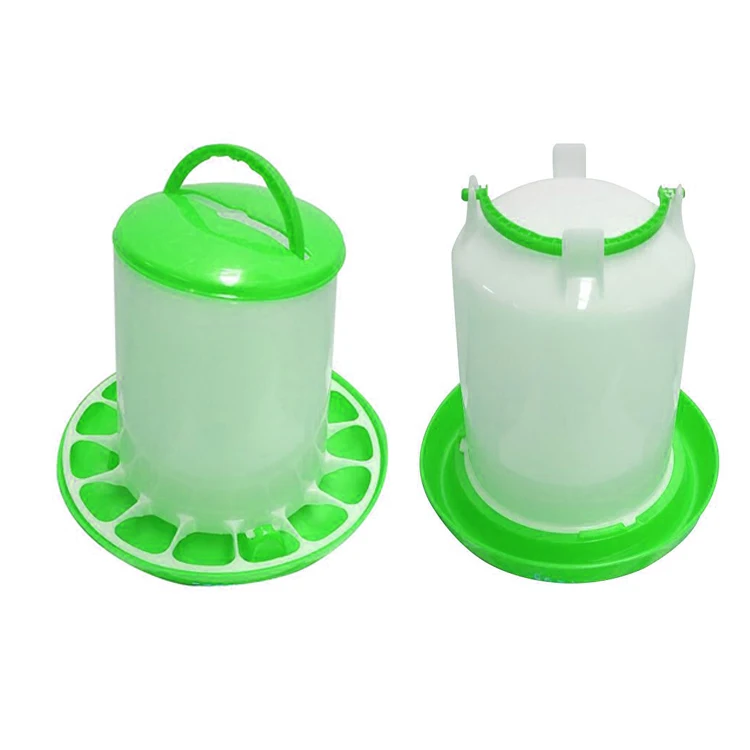 Plastic Manual Poultry Drinker Feeder Chicken Water Feeder