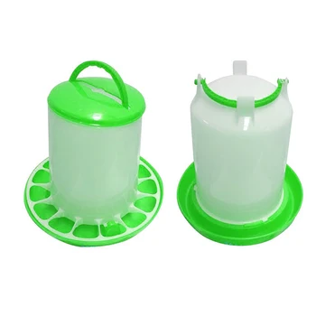 Plastic Manual Poultry Drinker Feeder Chicken Water Feeder