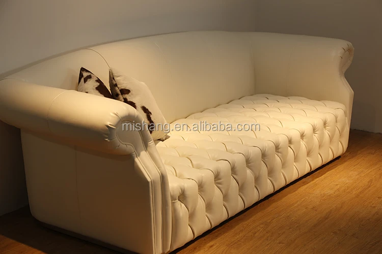 Turkish luxury classic living room white leather sofa furniture