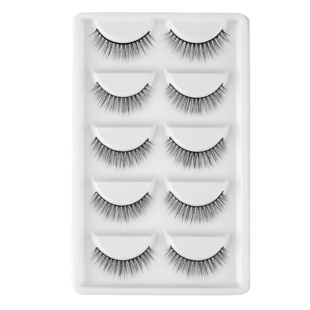 

Lower Price Natural Looking Private Label 3D Silk Faux Mink False Eyelashes