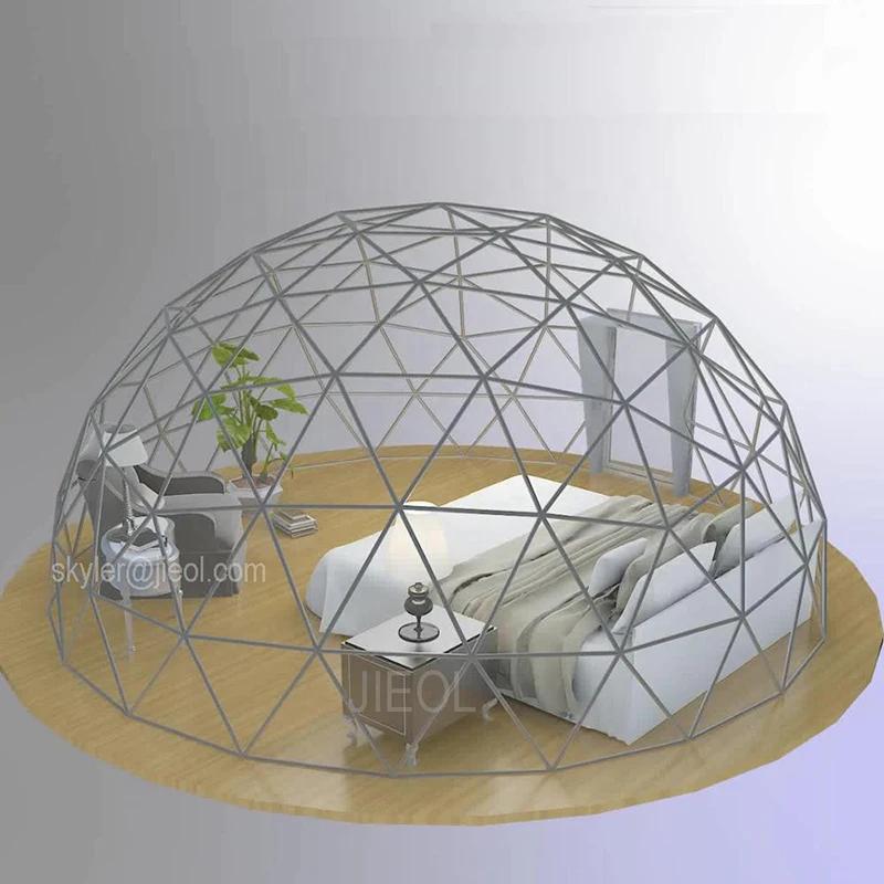 

transparent geodesic dome tent 5m geodesic camping tent large dome tent, White or customizable