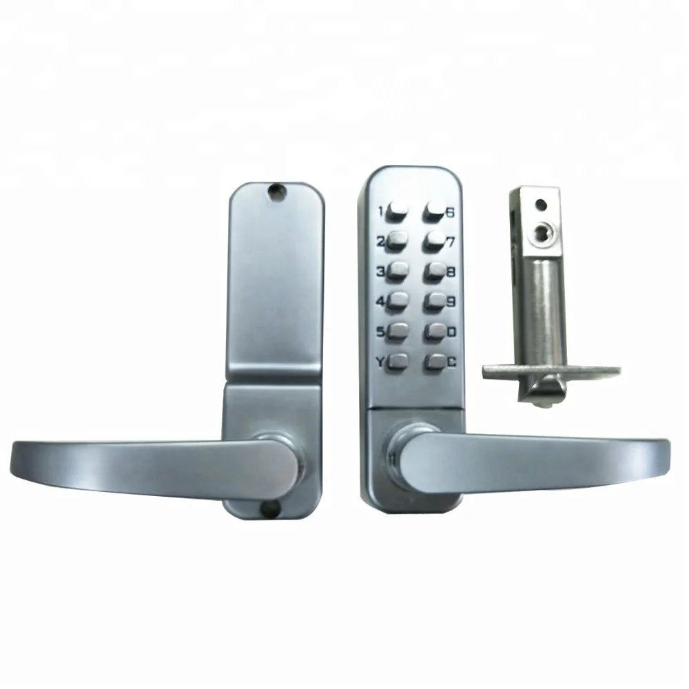 push lock door handle