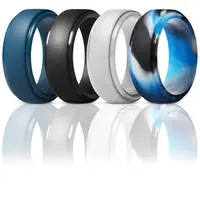 

Durable Multicolored High Quality Wholesale Silicone Finger Ring The Ring For Men Silicone Wedding Brand