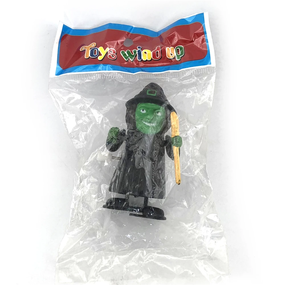 Hot selling  funny witch plastic  halloween wind up toys for kid