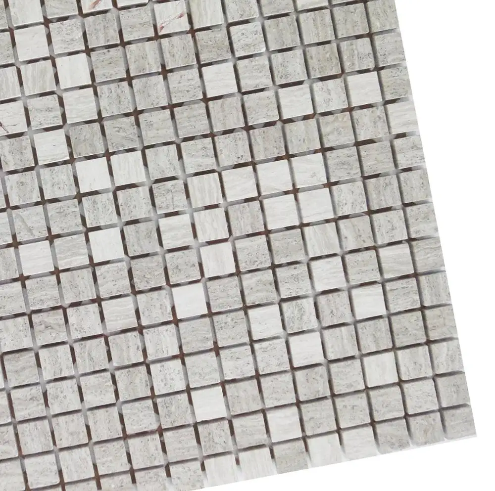 15x15 mm travertine mosaic, split face travertine mosaic, travertine mosaic tile borders