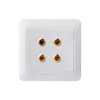 FIKO Hotel wall type 86 square stage KTV white PC home theater living room double audio socket