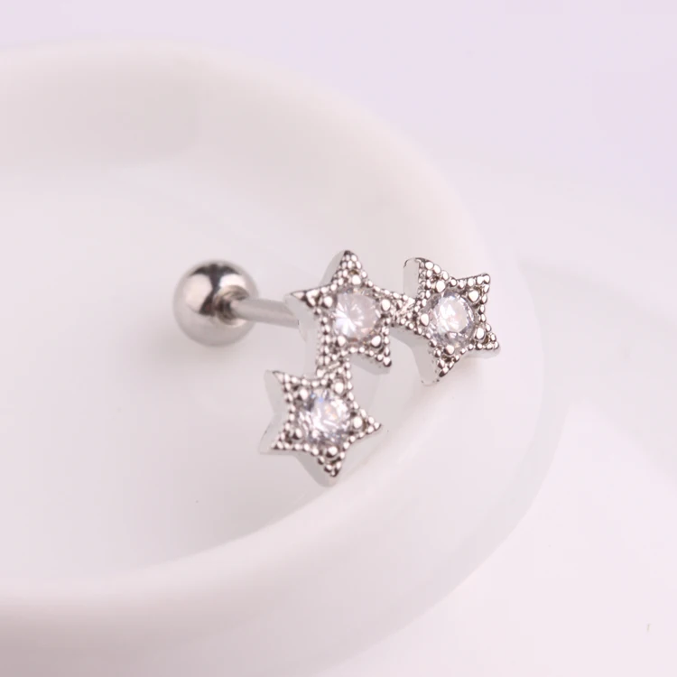 

Ready to Ship Cross Twittle Little Star Helix Ear Piercing Jewelry