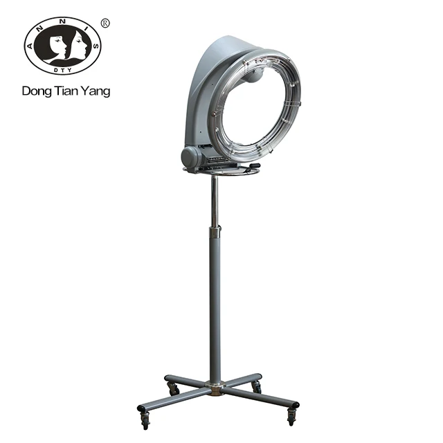 

DTY stand dry hood Infrared hair color accelerator processor dryer for hair salon treatment, Grey
