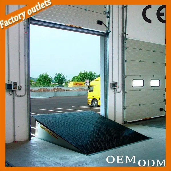 6000kg Yard Ramp Hydraulic Electrical Car Ramp For Trailers Dock