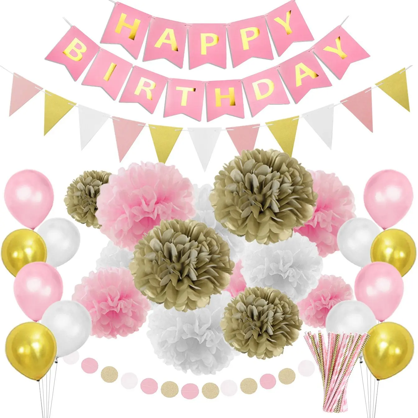 Cheap Pink And Silver Birthday Party Decorations, find Pink And Silver ...