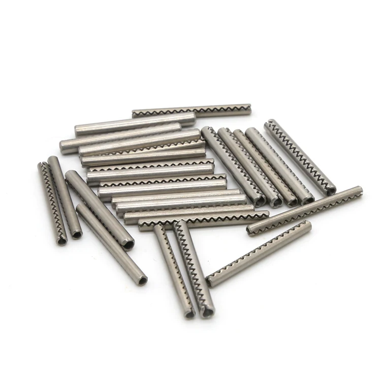 
Professional custom 316/304 stainless steel Toothed pin Slotted Spring Lock Pins 