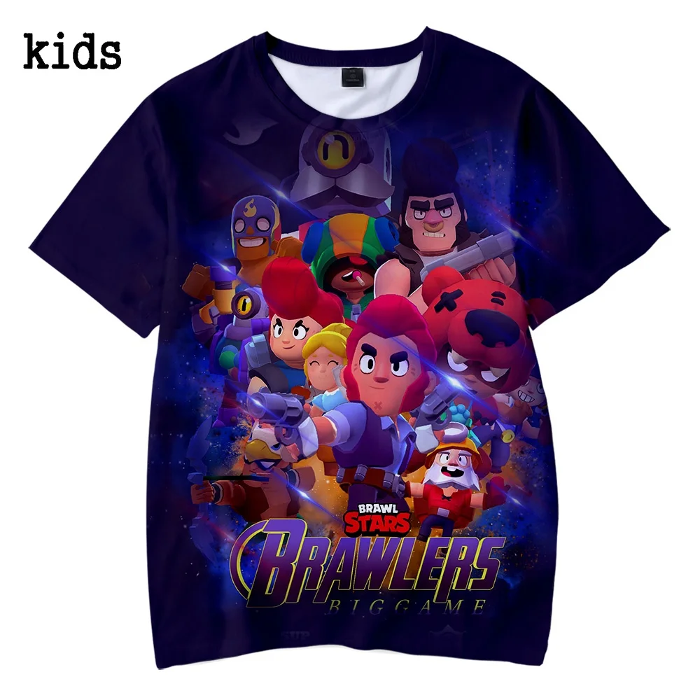 

2019 BRAWL STARS 3D Printed Children t shirt Fashion Spring/Summer Short Sleeve BRAWL STARS Tshirts 2019 Harajuku Casual t shirt, As the picture shown