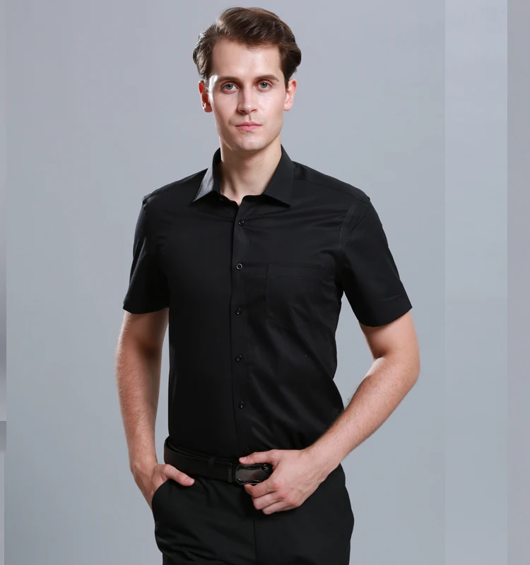 mens short sleeve dress shirts 100 cotton