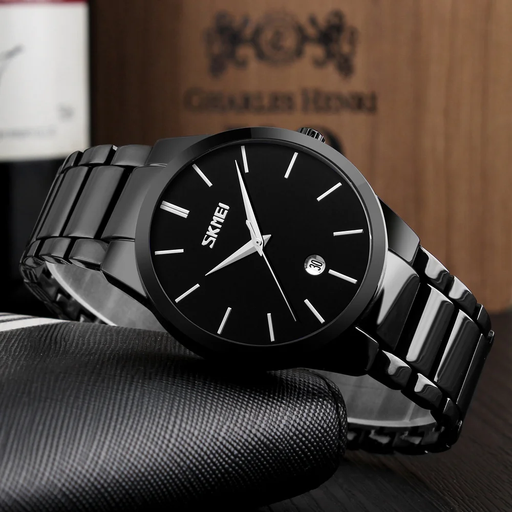 SKMEI Wholesale Fashion Waterproof Watch Mens Luxury Casual Quartz Wristwatch relojes hombre