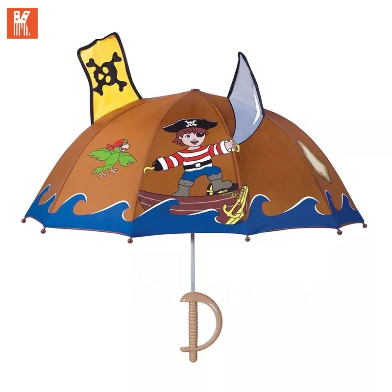 

2019 China Popular 3D cartoon kid umbrella with cute handle for boy use High quality safe cute Magical Effect Buy, Different