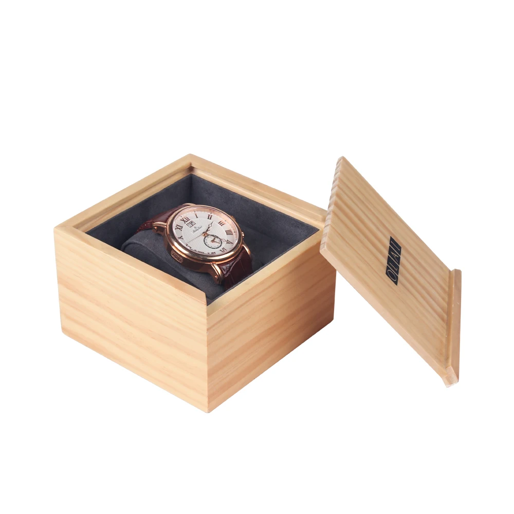 

Handmade Bamboo Beauty Small Watch Storage Packaging Box With Lacquer, Yellow,customized