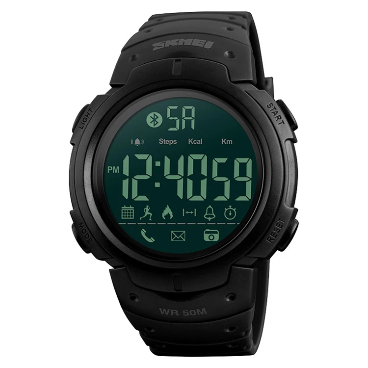 

SKMEI 1301 waterproof digital ios/Android china smart watches, Black/army green/customsized