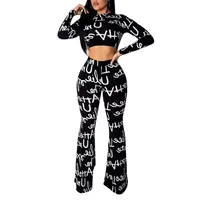 

90315-MX45 two piece casual Sexy jumpsuit for women bell bottoms