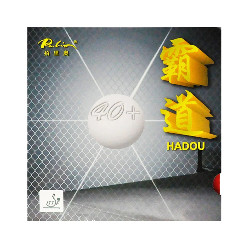 

Palio HADOU 40+ professional strong friction blue sponge sticky table tennis rubber, Red/black