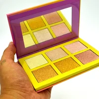 

pressed shimmer powder private label palette highlighter makeup