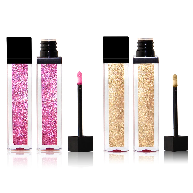 

Wholesale lip makeup private label high quality shimmer glitter liquid lipgloss, N/a