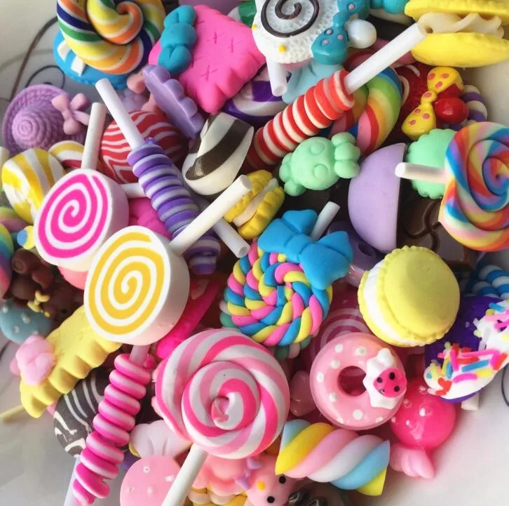 wholesale slime making fillers resin sweet candy charms crafts