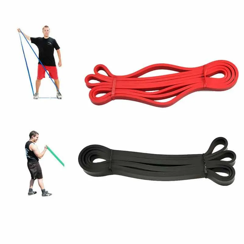 

Elastic Yoga Rubber Resistance Bands for Fitness Equipment Pull Rope Stretch Training, Black,red