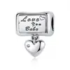 Sterling Silver Love you baby Charm