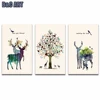 3 Panel Canvas Wall Art Canvas Painting Animals Print Wall Art for Decor