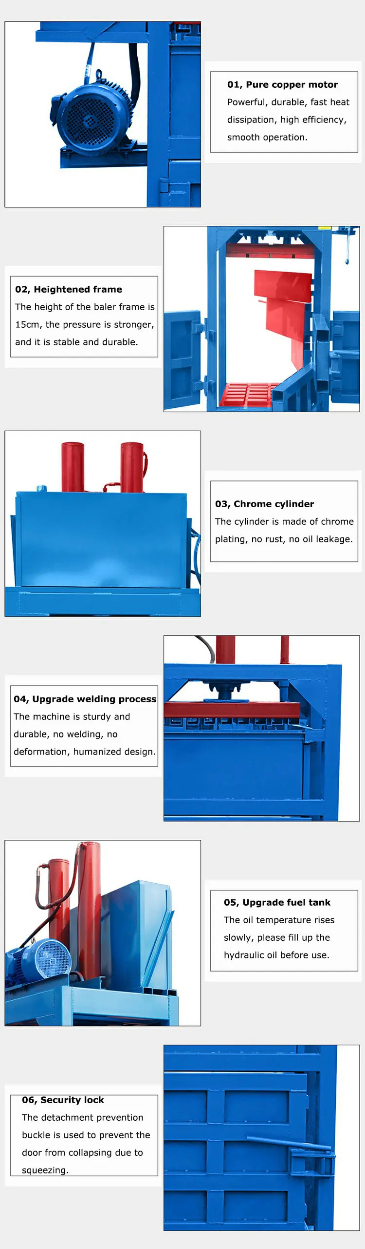 Hydraulic Metal Scrap Compactor Baler Machine For Scrap Aluminum