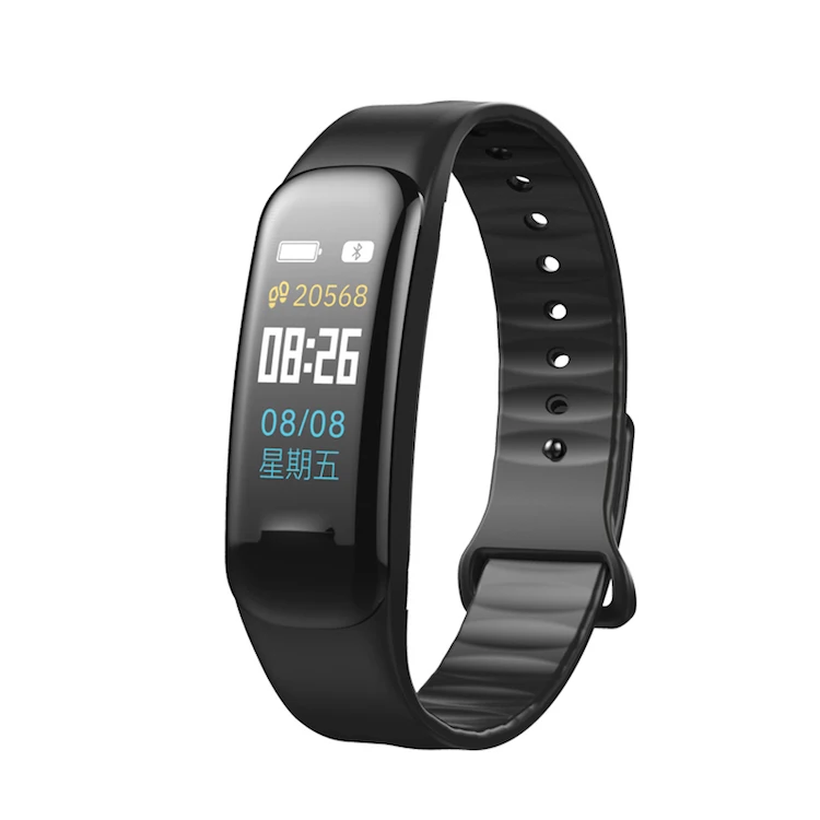 

Amazon Hottest Smart Band C1 plus Blood Pressure Heart Rate Monitor Fitness Tracker C18 smart bracelet, Black;red;blue