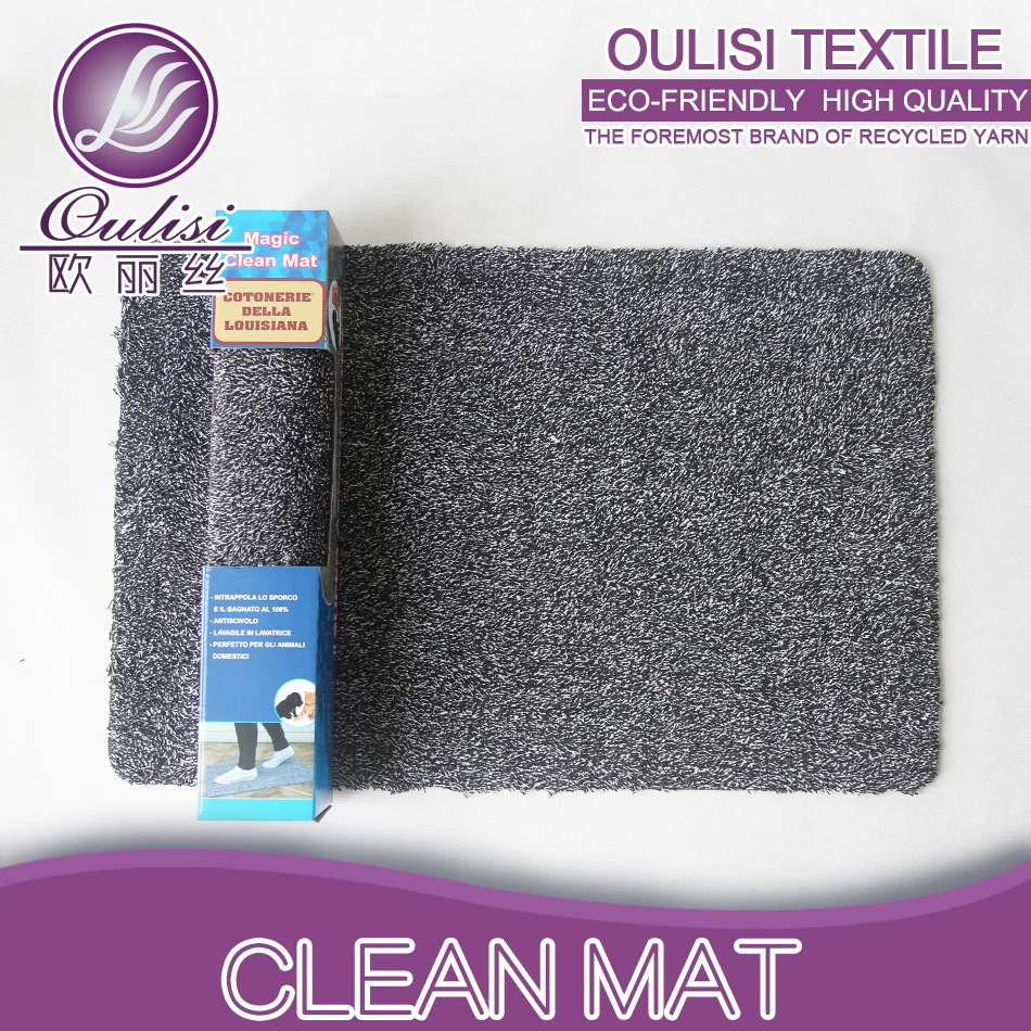 
New product eco-friendly washable rubber cotton floor carpet step mat 