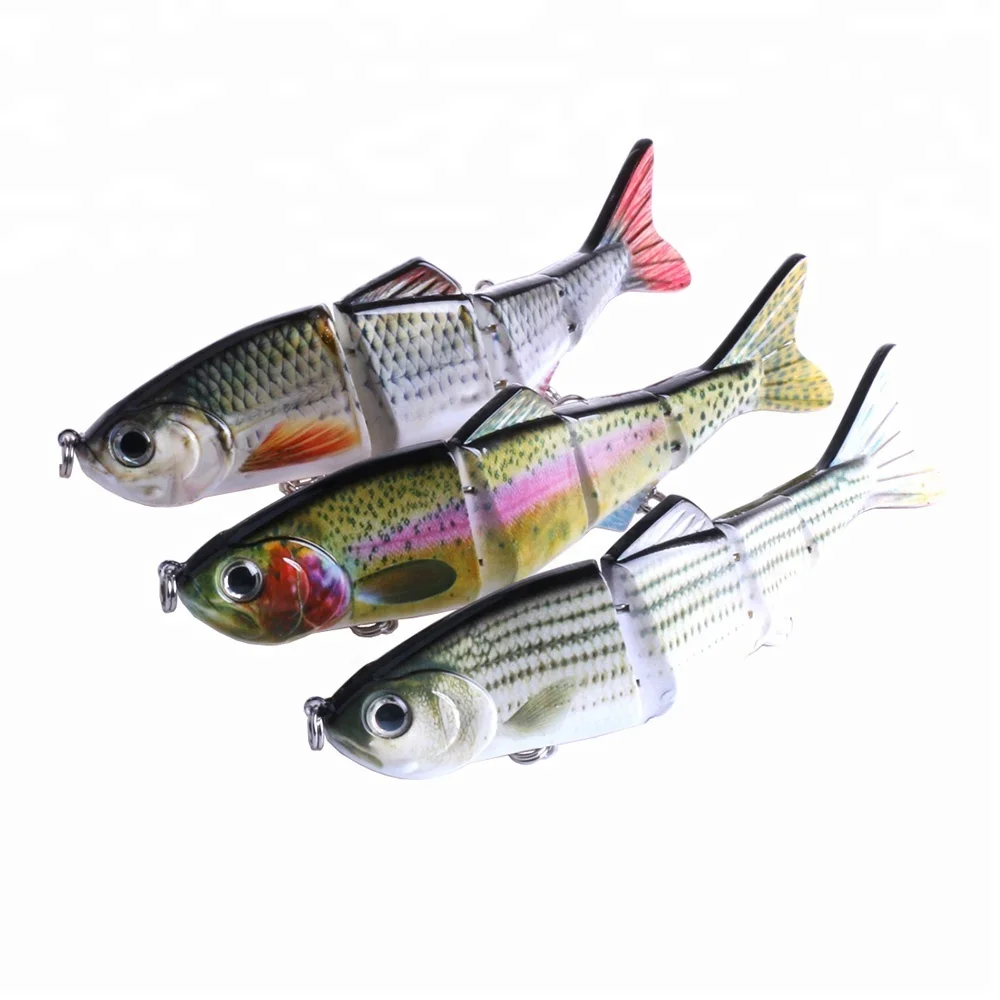 

Hengjia Jointed Minnow Fishing Lure JM030 Hard Plastic Bait fishing tackle, 3 colors