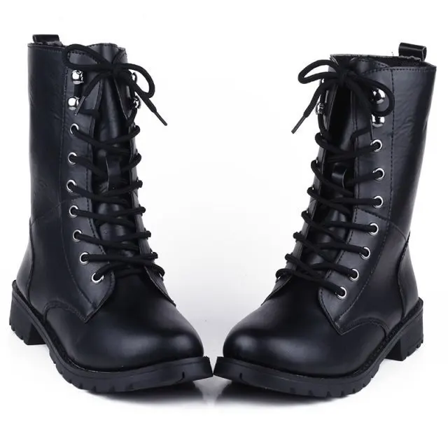 black leather hiking boots womens