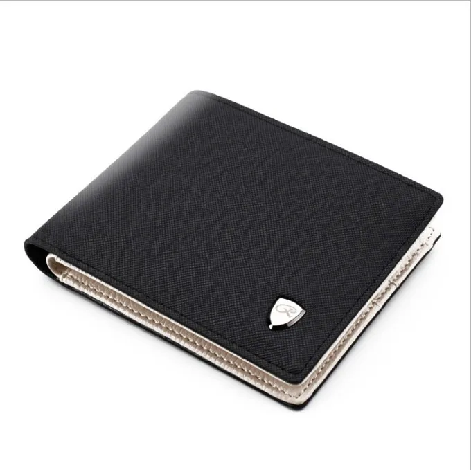 

Online factory promotional newest fashion mens slim money custom leather wallet