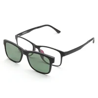 

New French Design Sports Magnetic Optical Frame With Polarized Clip-on Sunglass