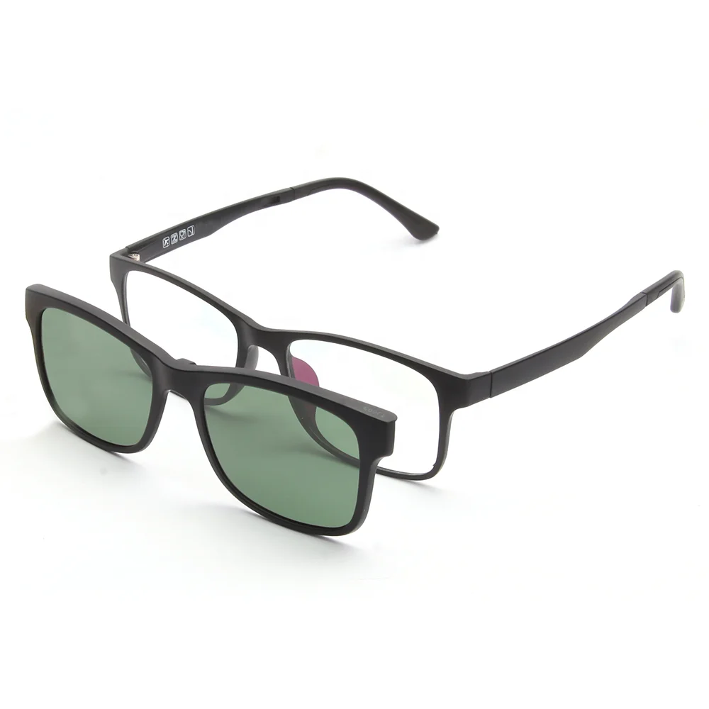New French Design Sports Optical Frame With Polarized Clipon