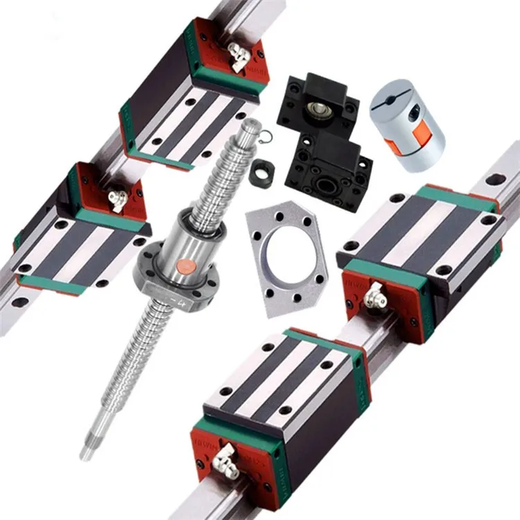 3set-Linear-guide-HIWIN-HGR20-350-1000-1100mmwith-linear-block-4pc-SFU1605-ball-screw-nut-housing_