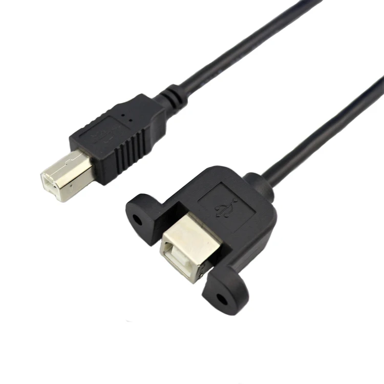 Factory Price Of Customized Panel Mount Usb 2.0 Type Bm To Bf Cable ...